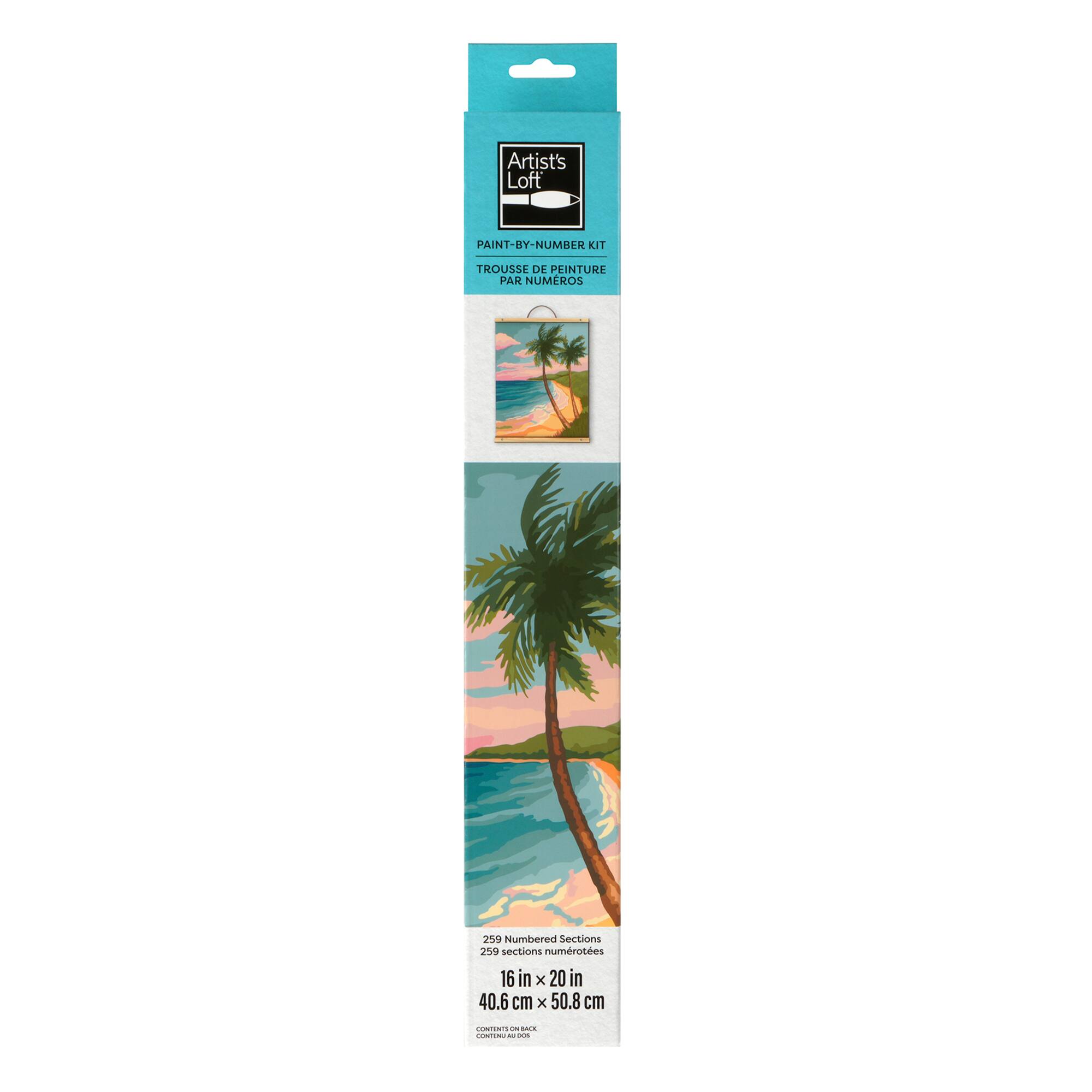 16" x 20" Beach Paint-by-Number Kit by Artist's Loft®